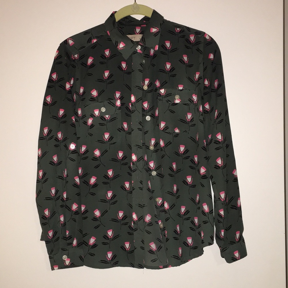 LOFT Button-Down Blouse